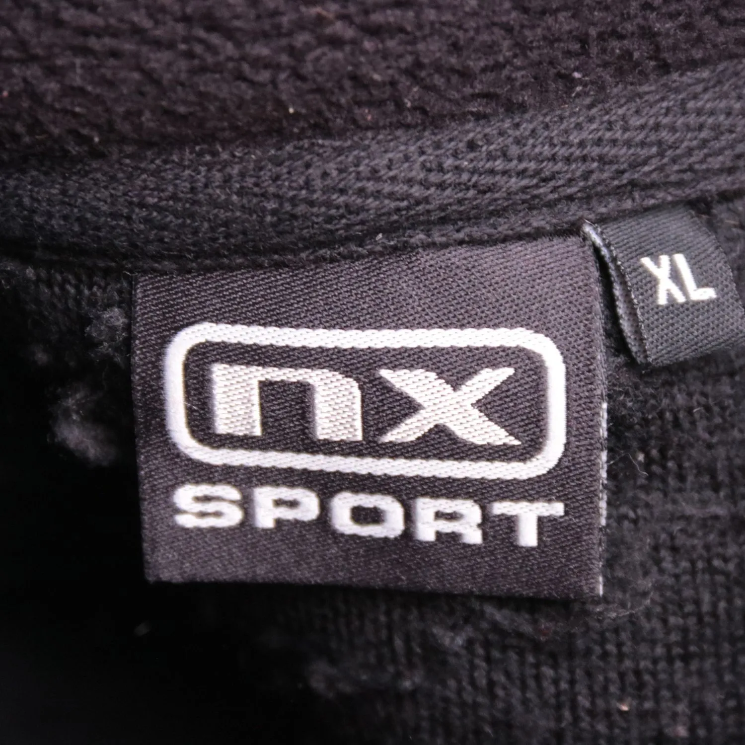 Чёрная толстовка MX Sport из фактурной шерпы, размер 54 (XL)