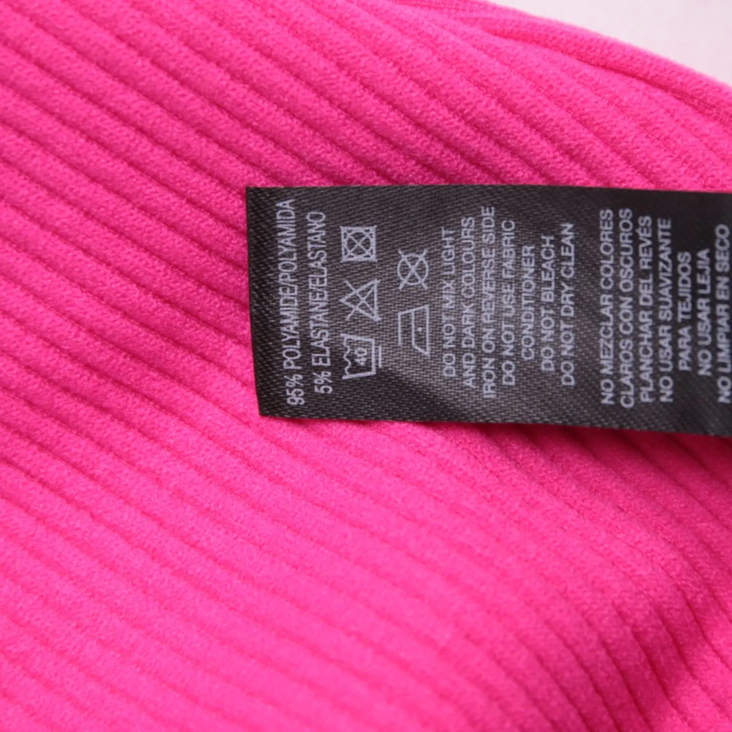Розовый лонгслив Dunnes Stores в рубчик, размер 40 (XS)